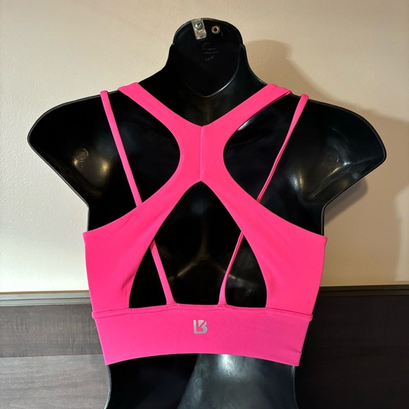 XS Buffbunny hot pink siren sports bra with multi-strap back - Picture 11 of 13